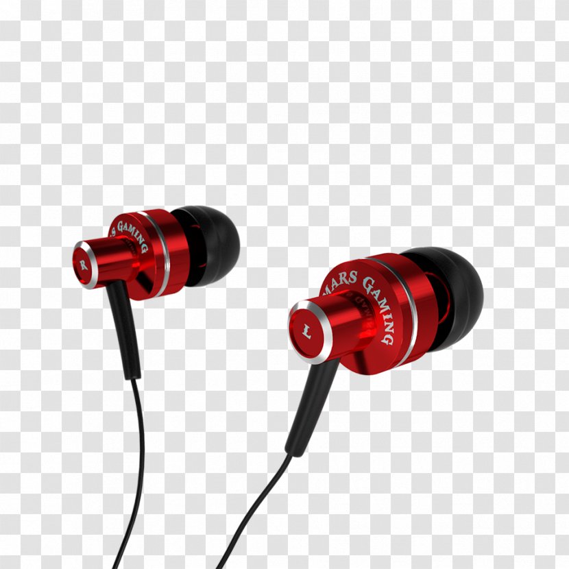 Headphones Microphone ANIMA MARS GAMING MH0 Auriculares Intrauditivos Mars Gaming Mih1 Audio - Hq - Red Nails Transparent PNG