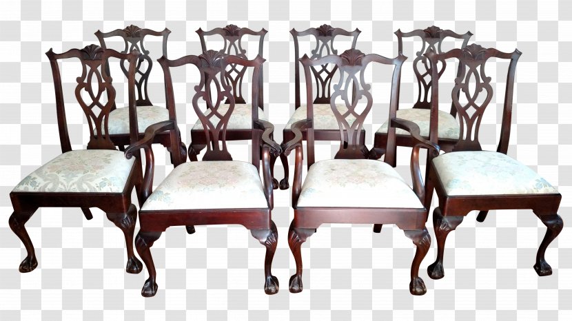 Table Chair Antique - Furniture - Mahogany Transparent PNG