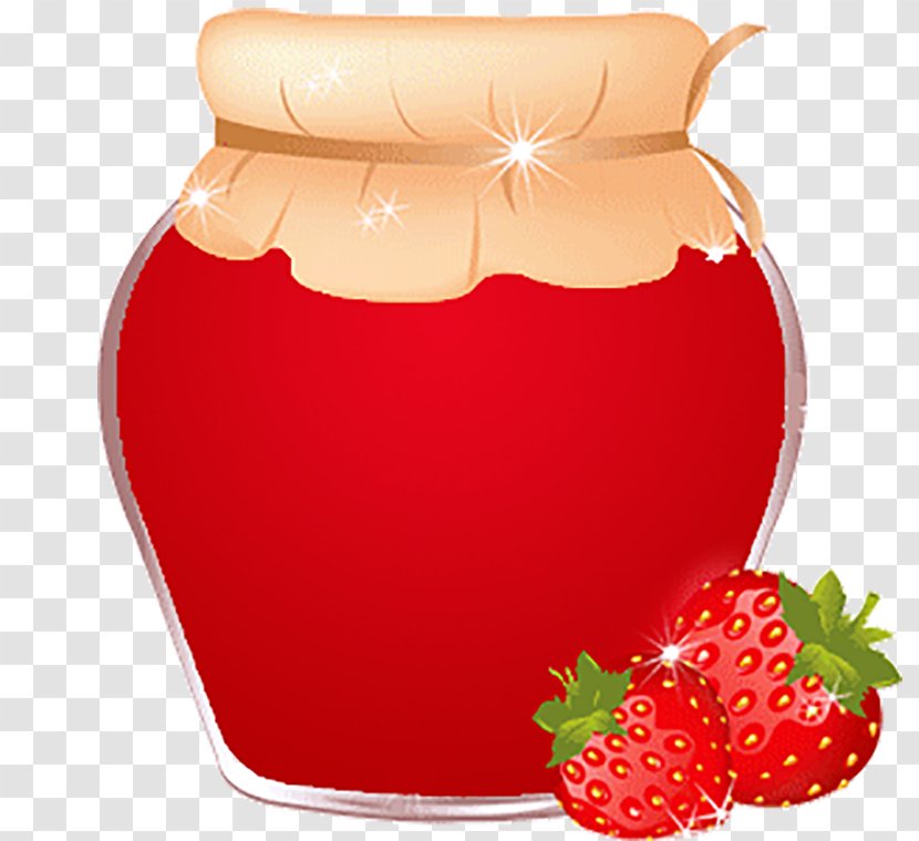 Fruit Preserves Cake Jar Food - Flavored Milk Transparent PNG