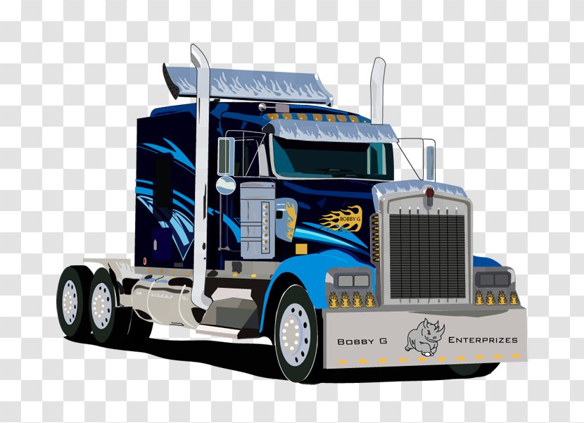Peterbilt Truck Driver Car Driving - Transport - Transfer Cliparts Transparent PNG