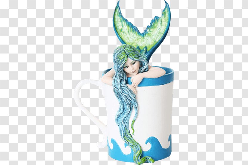 Teacup Mermaid Fairy Mug - Organism - Statue Transparent PNG