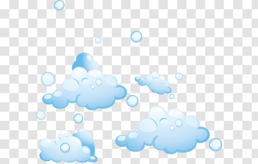 Cloud Drawing Clip Art - Blue Transparent PNG