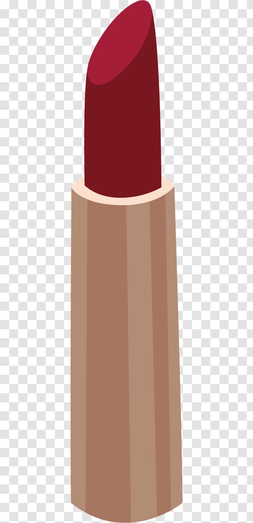 Lipstick Maroon - Cosmetics - Vector Hand-painted Transparent PNG