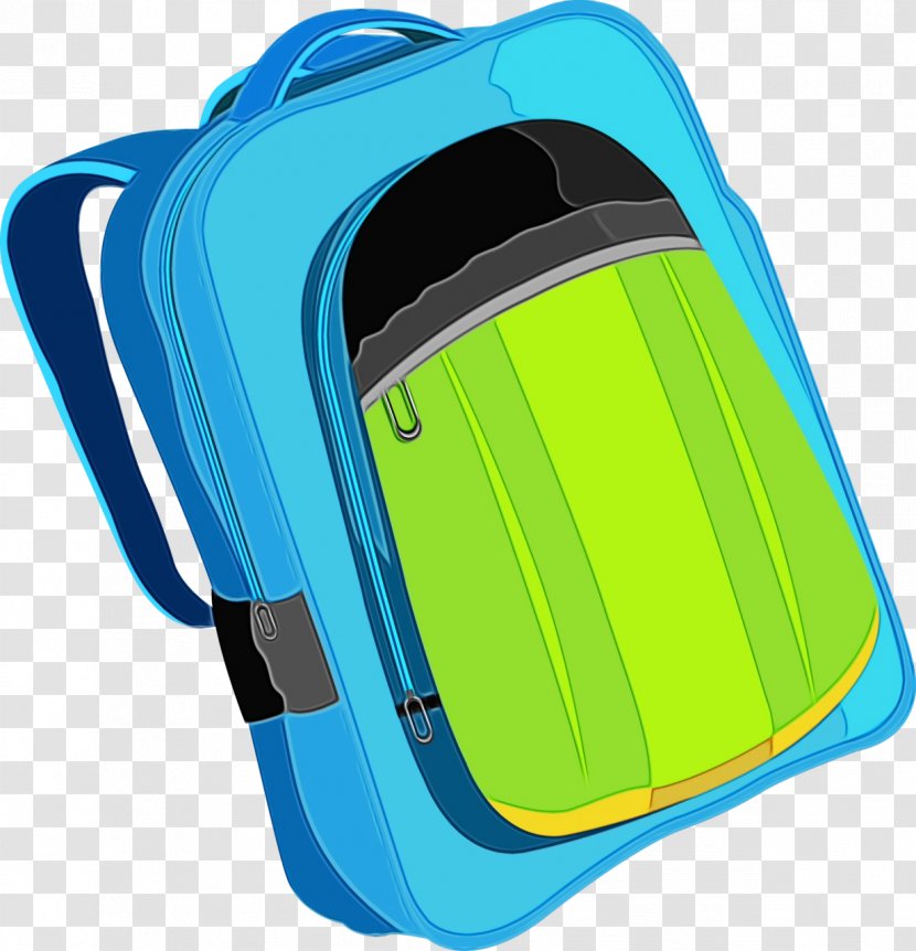 Travel Blue Background - Bag - Backpack Hand Luggage Transparent PNG