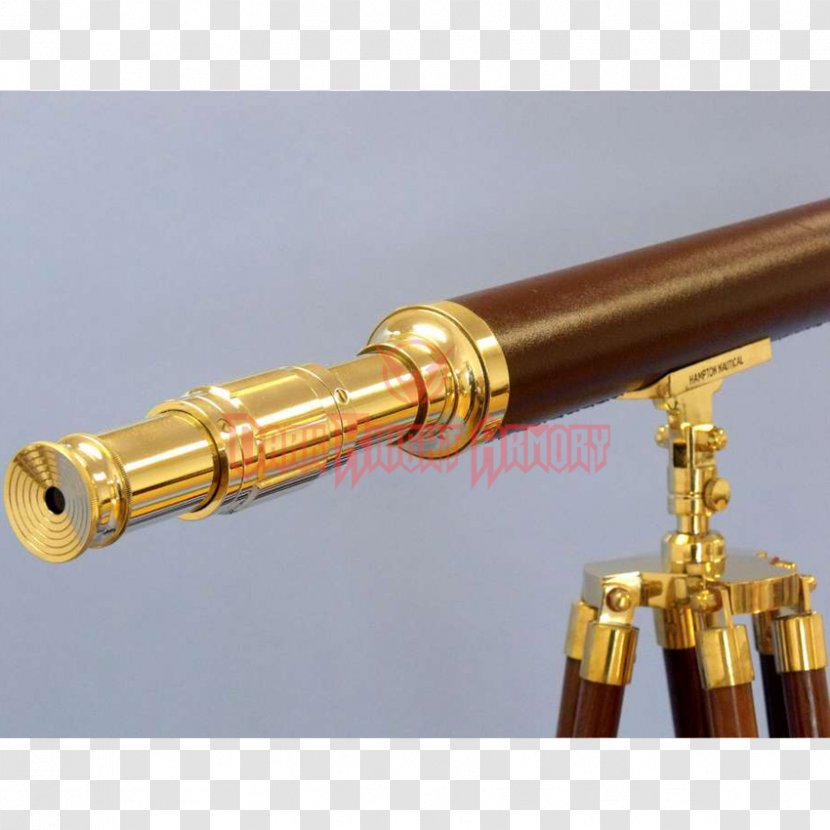 01504 Copper - Brass - Pirate Hat Anchor Tag Telescope Transparent PNG