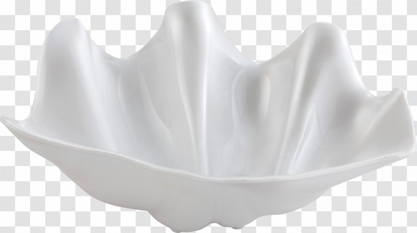 Bowl White Ceramic Design - Seashell Transparent PNG