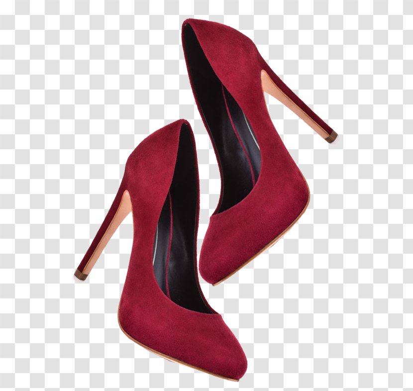 Red Wine High-heeled Shoe Color - Highheeled - Heels Transparent PNG