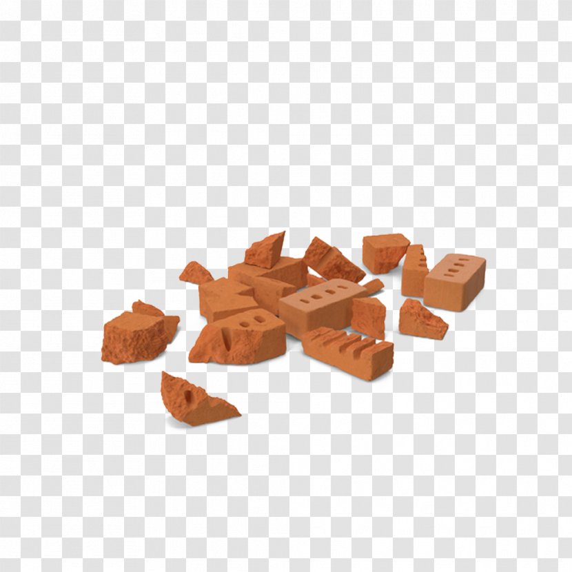 Broken Brick Building Material - Orange - A Land Of Bricks Transparent PNG