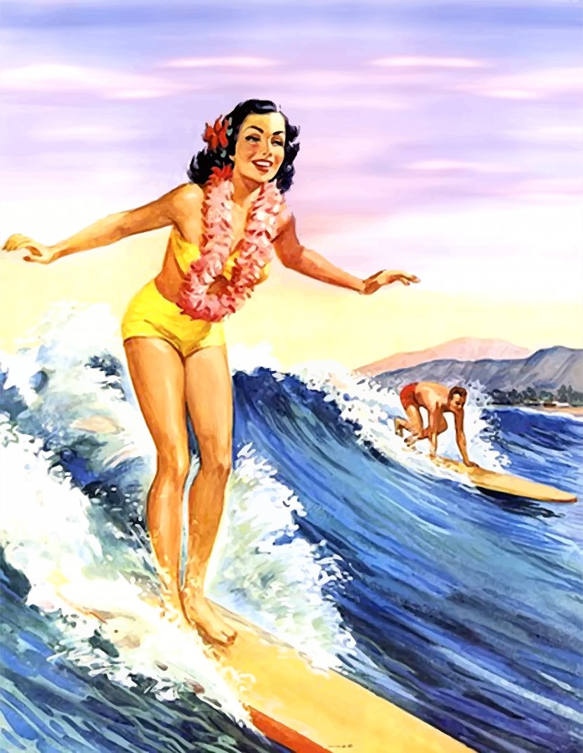 Surfs Up: Collecting The Longboard Era Hawaiiana: Best Of Hawaiian Design Surfing Surfboard Sport - Silhouette Transparent PNG