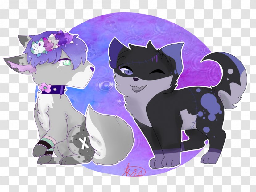 Whiskers Kitten Cat Horse Illustration - Violet - Purple Berries Transparent PNG