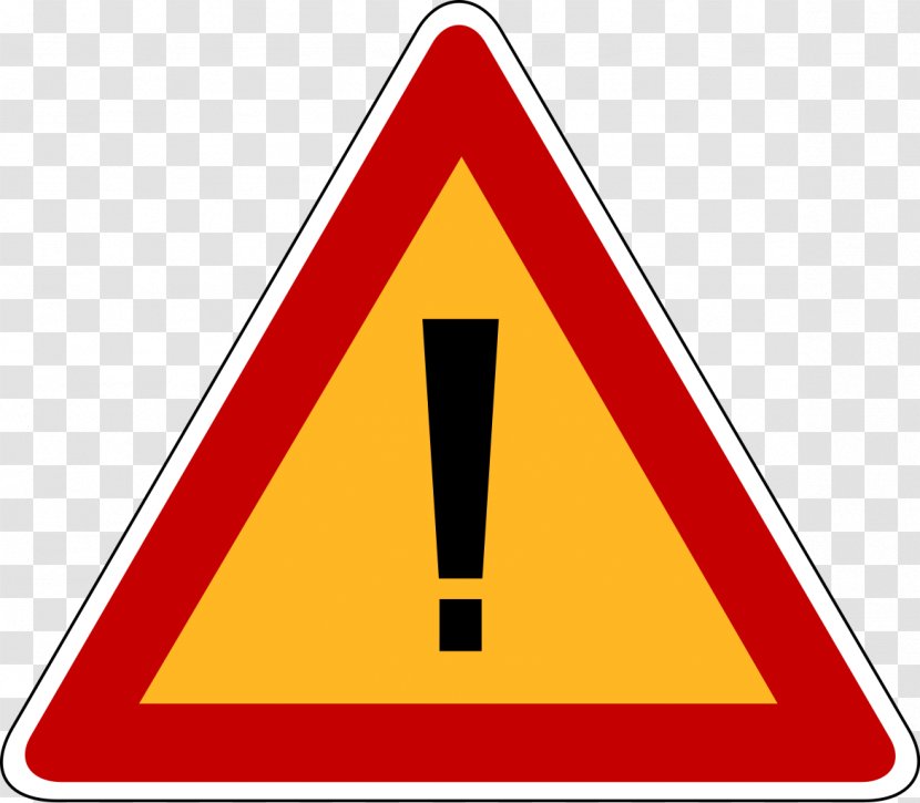 Warning Sign Traffic Road Risk Stop - Safety Transparent PNG