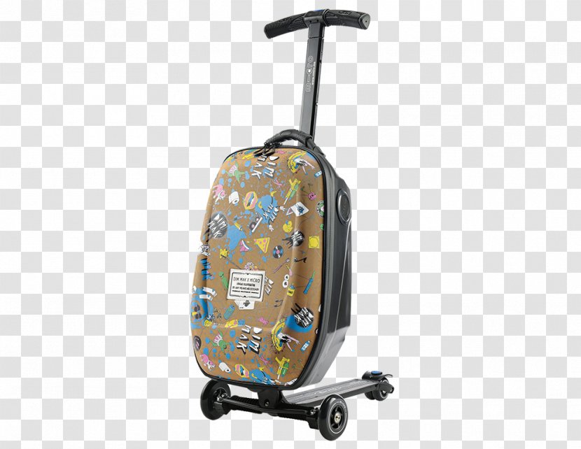 Suitcase Baggage Kick Scooter Disc Jockey Travel - Airport Terminal Transparent PNG