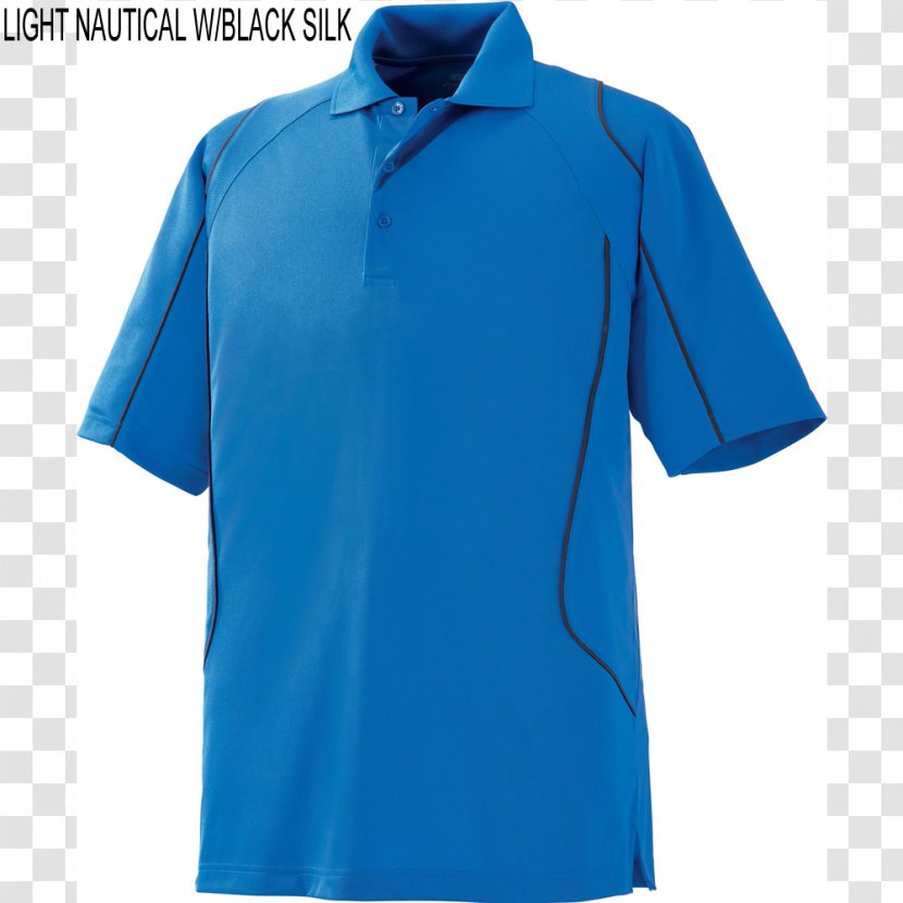 T-shirt Polo Shirt Blue Sleeve Sportswear - Tennis Transparent PNG