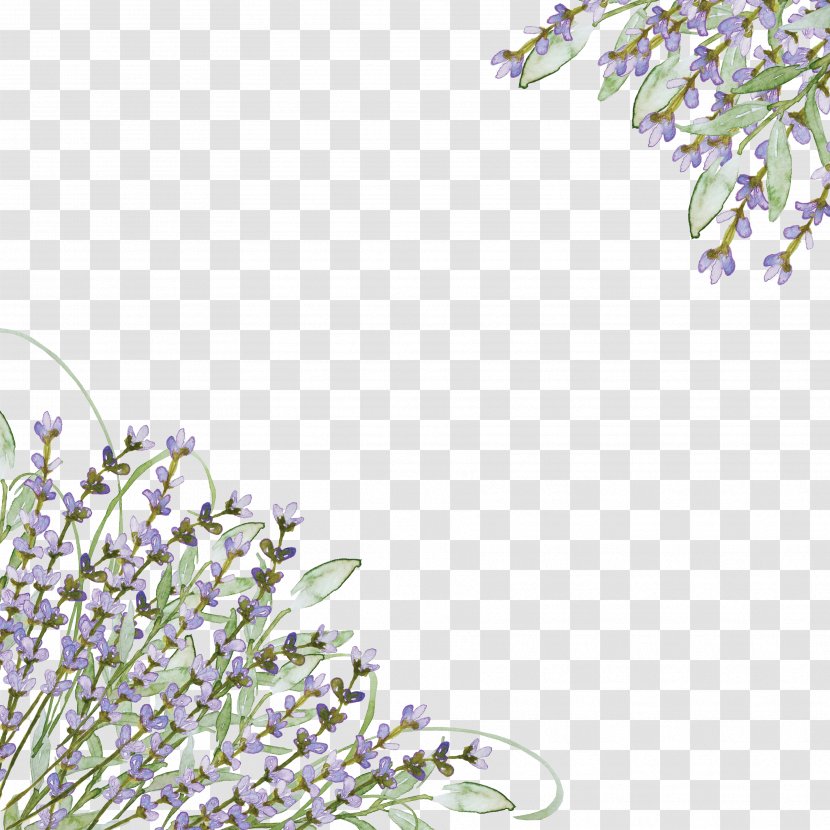 Wedding Invitation Lavender Purple Flower Clip Art - Petal - Hand-painted Transparent PNG