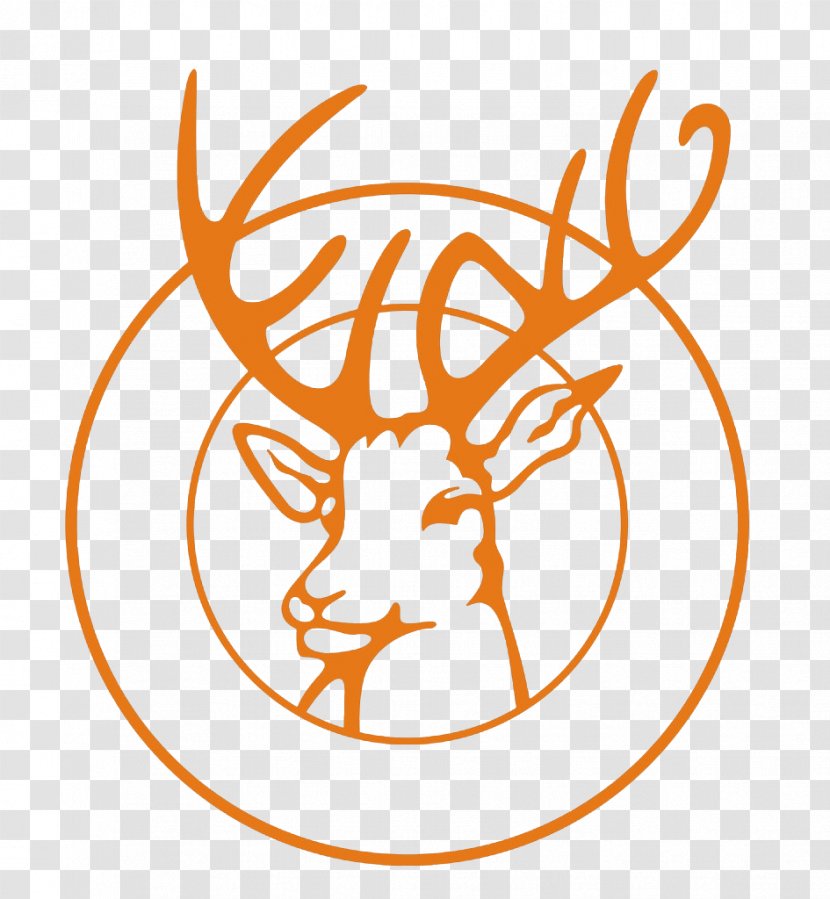 Inner Mongolia Luwang Cashmere Limited Company King Deer Wool Logo - Advertising - Orange Horned Transparent PNG