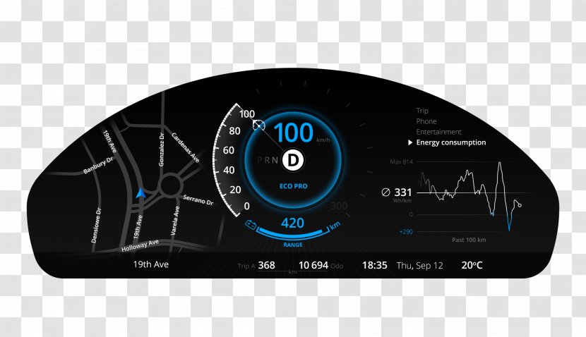 Car BMW Dashboard User Interface Design - Electronics - Bmw Transparent PNG