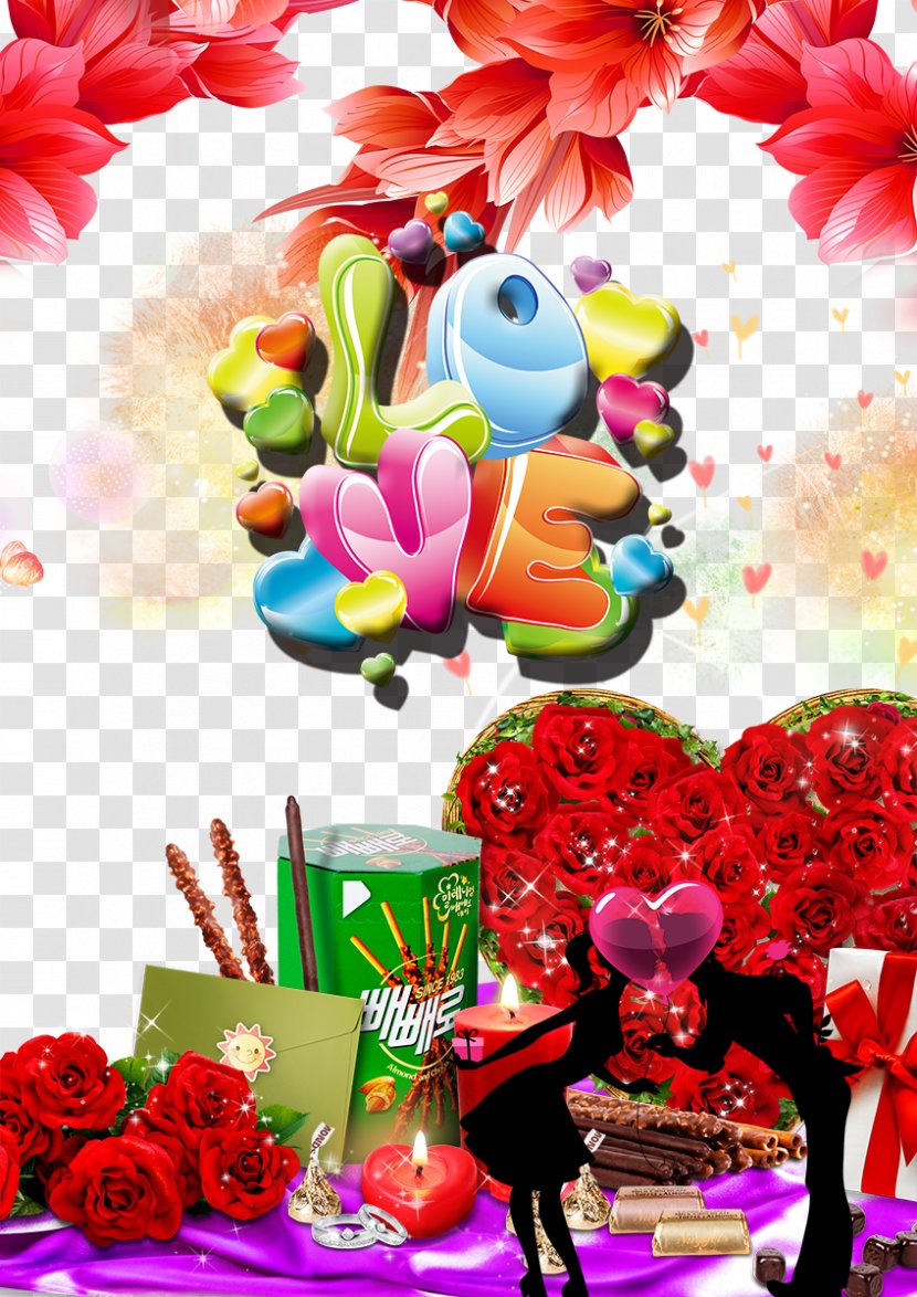 Floral Design Valentines Day Poster Festival - Petal - Wedding Background Transparent PNG