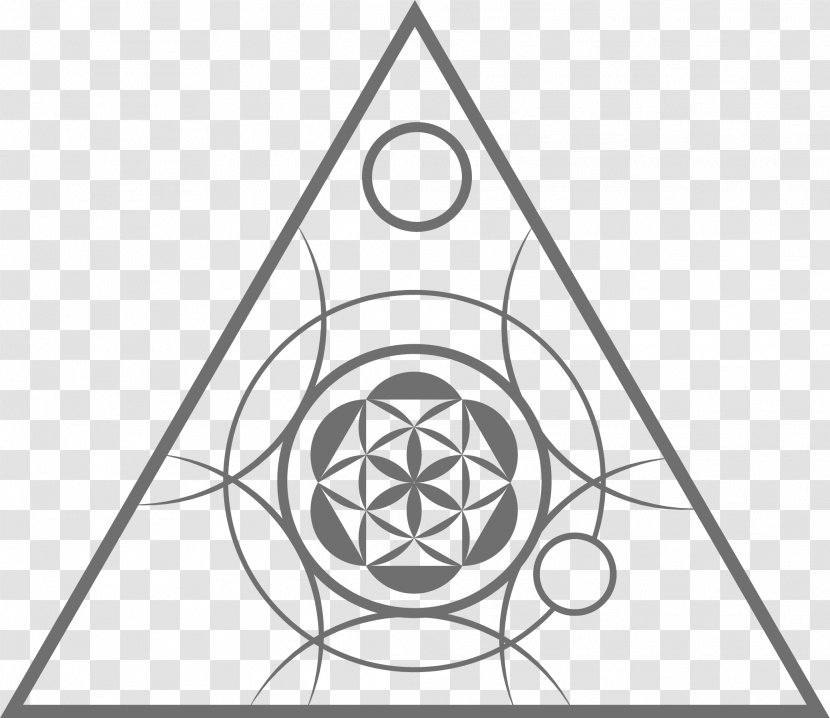 Sacred Geometry Triangle Line Art - Symmetry - Shading Symmetrical Pattern Transparent PNG
