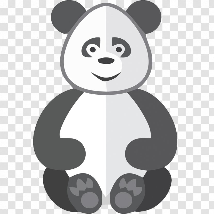 Giant Panda Euclidean Vector Icon - Cartoon - Hand-painted Material Transparent PNG
