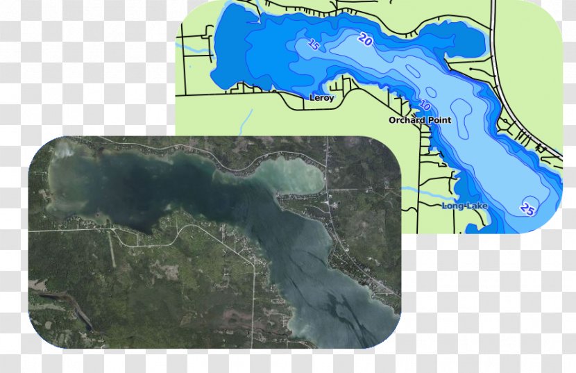 Topographic Map Great Slave Lake Superior Southern Wisconsin Fishing Guide - Water Resources Transparent PNG
