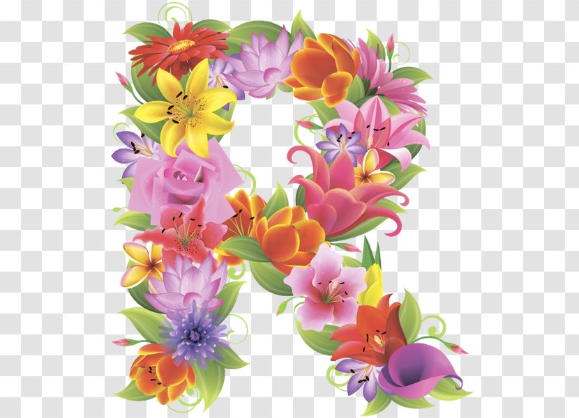 Letter Photography Clip Art - Flower Bouquet - English Alphabet Transparent PNG