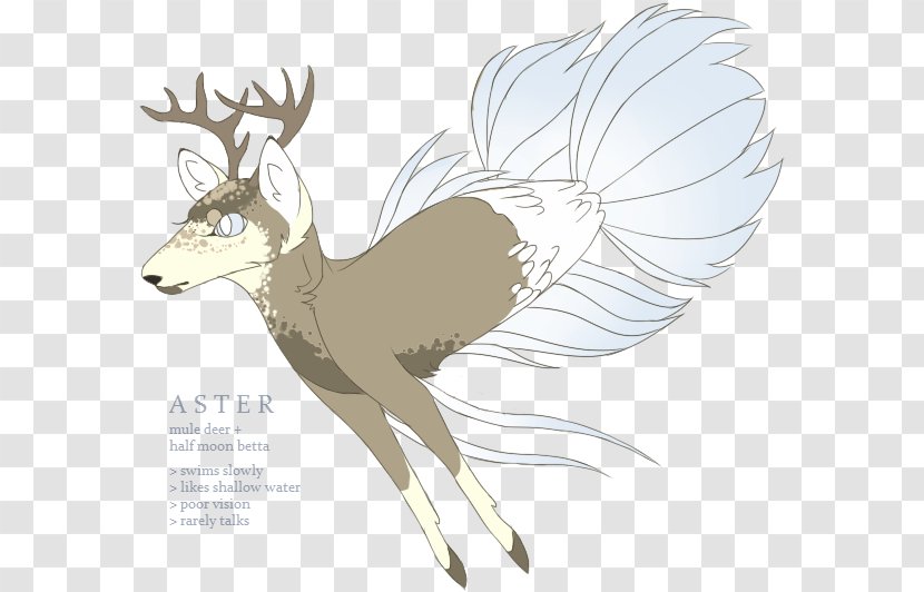 Reindeer Horse Illustration Mammal Antler - Tail Transparent PNG