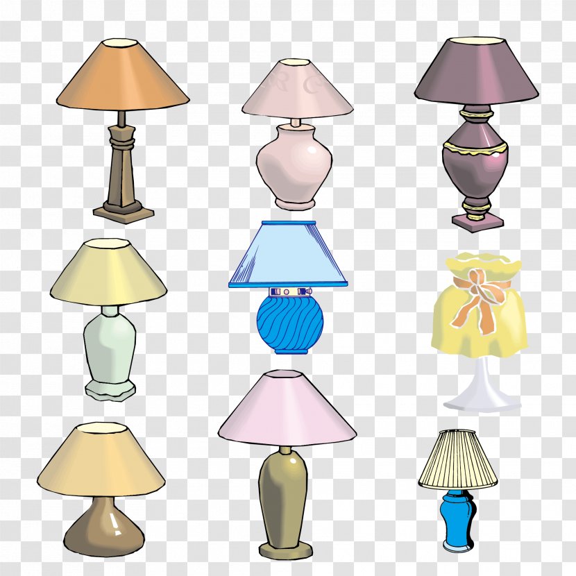 Table Lampe De Bureau - Lamp Vector Material Collection Transparent PNG