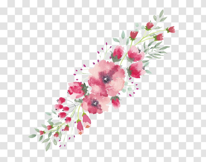 Floral Design Watercolor Painting Flower Clip Art - Bouquet Transparent PNG