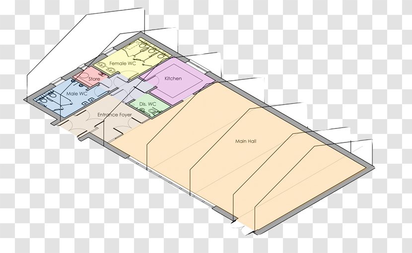 Floor Plan Line Angle - Copy The Transparent PNG