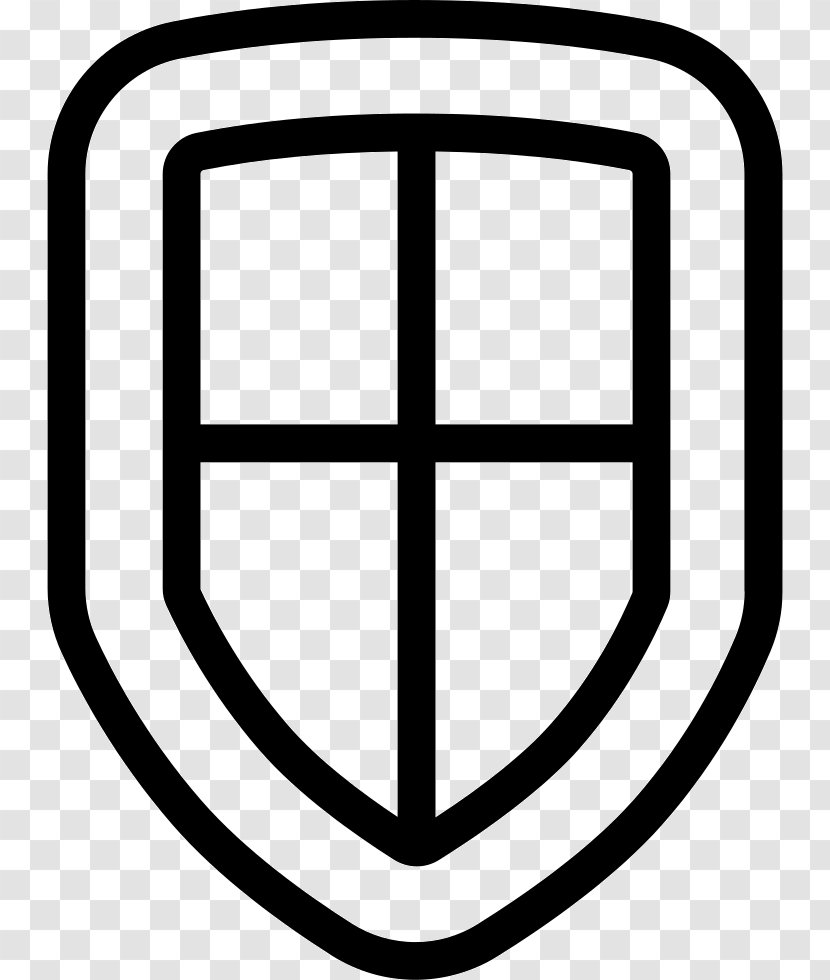 Clip Art Black & White - Trademark - M Product Design LineShield Icon Security Transparent PNG