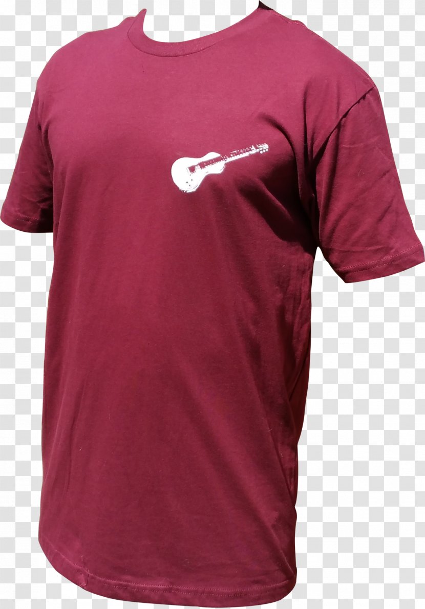 T-shirt Sleeve Neck - Magenta - 100 Cotton Transparent PNG