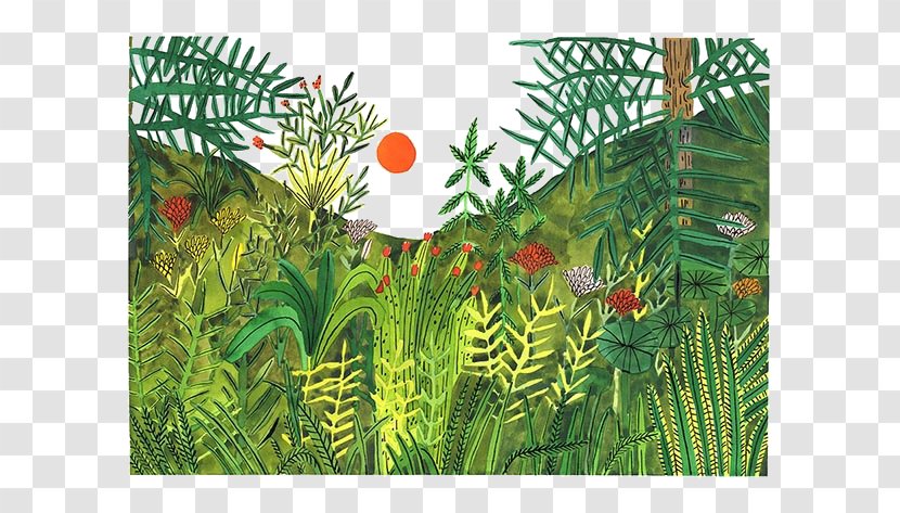 Exotic Landscape Cartoon - Grass - Hillside Transparent PNG