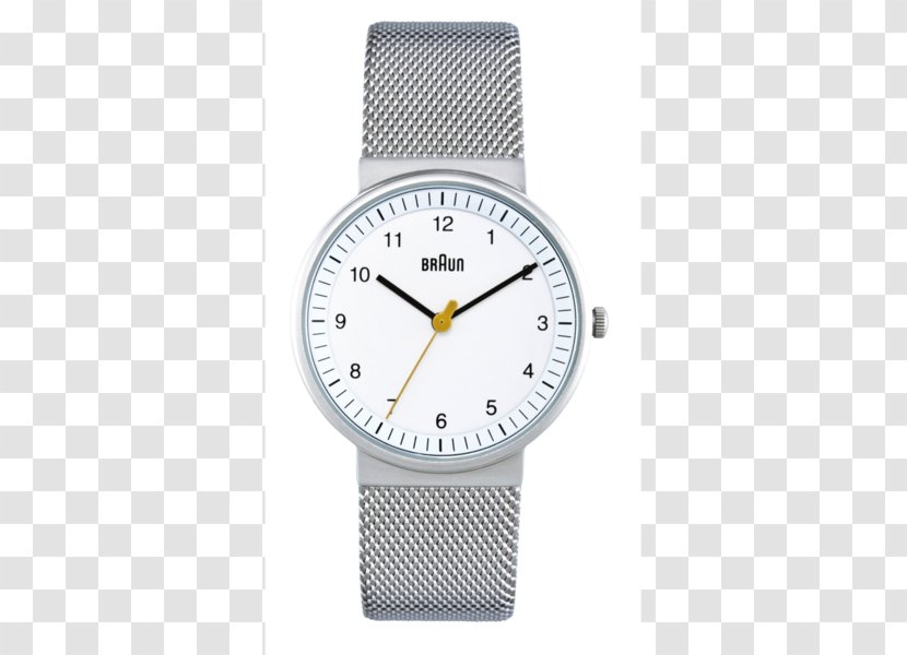 Analog Watch Braun Clock Movement - Steel Mesh Transparent PNG