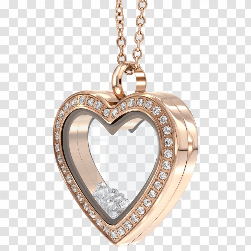 Locket Jewellery Necklace Heart Diamond - Charm Bracelet Transparent PNG