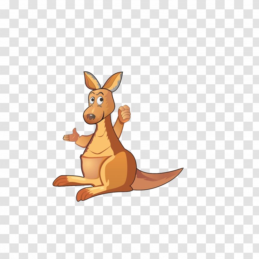 Kangaroo Macropodidae Cartoon Illustration - A With Fist Transparent PNG