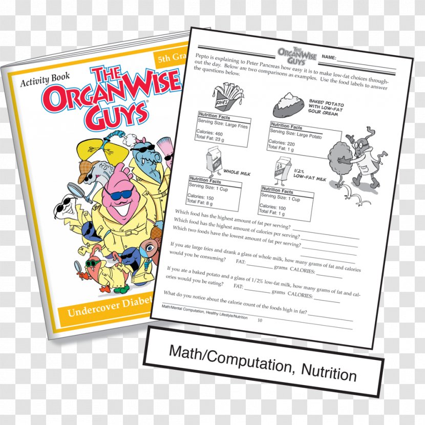Undercover Diabetes Health Agents Paper Human Behavior Book - Organwise Guys Transparent PNG