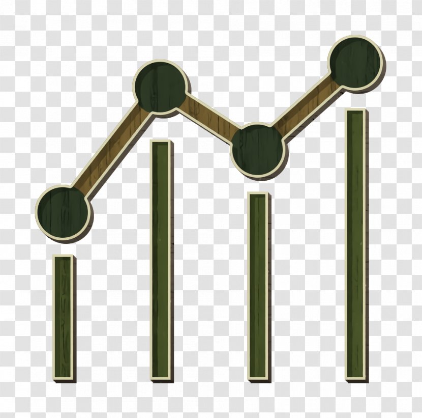 Benchmark Icon Chart Graph - Metal Brass Transparent PNG