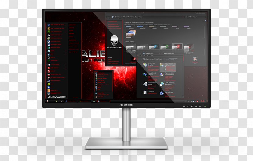 Computer Monitors Software Monitor Accessory Design - Electronics - Alienware Transparent PNG