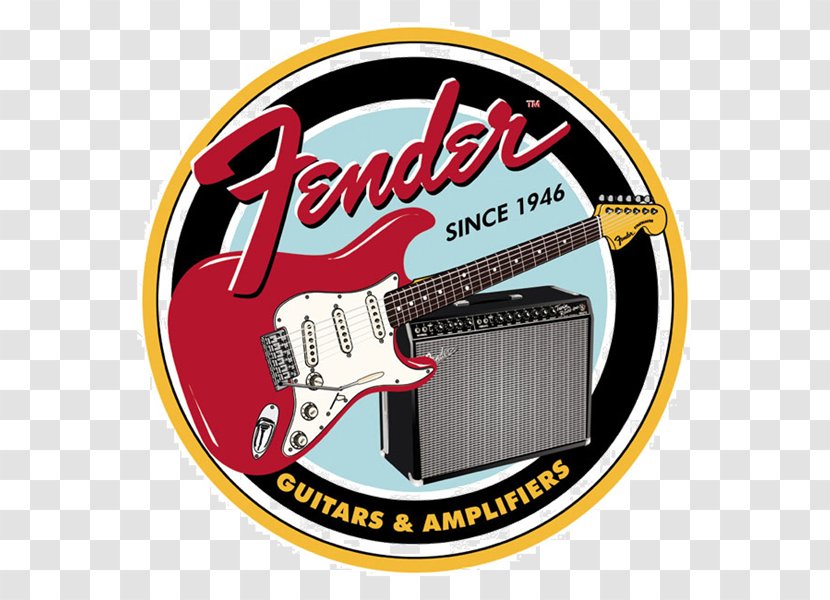 Guitar Amplifier Fender Stratocaster Musical Instruments Corporation Electric - Emblem Transparent PNG