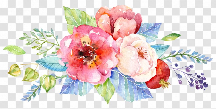 Wedding Invitation Flower Watercolor Painting Floral Design Clip Art - Creative Arts - Cake Transparent PNG