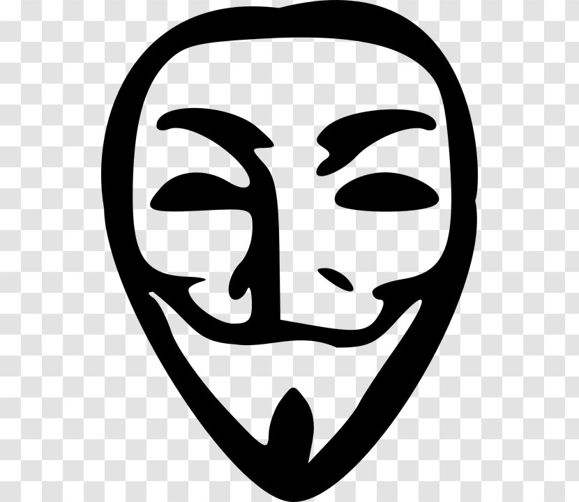 Anonymous Guy Fawkes Mask Clip Art - Masquerade Ball Transparent PNG