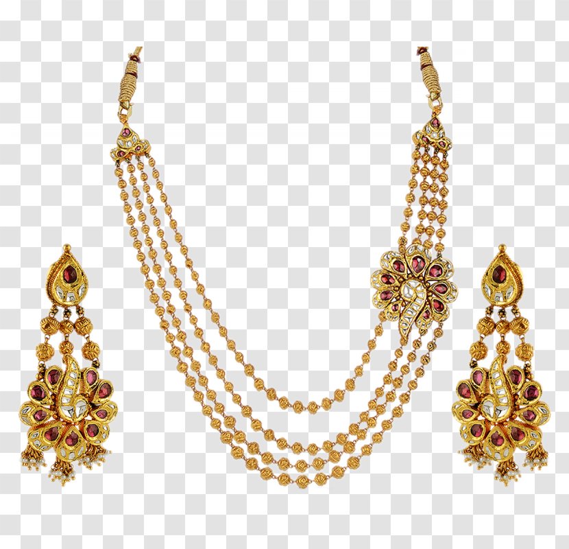 Necklace Earring Jewellery Gold Pearl Transparent PNG