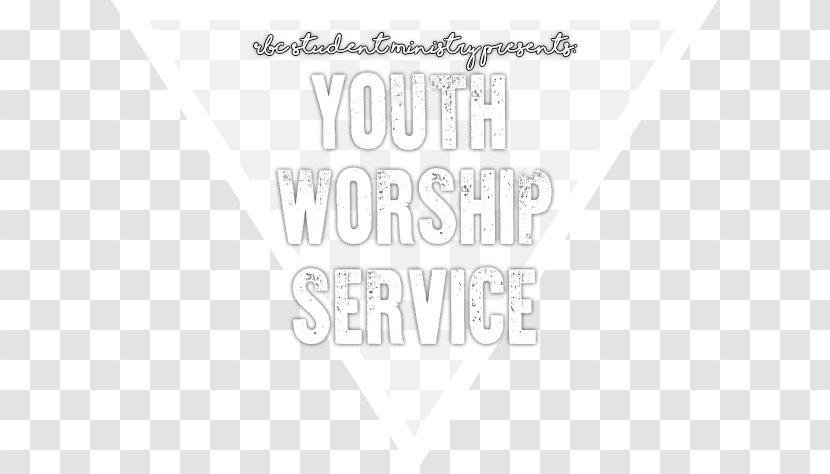 Logo Brand Line White Font - Black And - Worship Flyer Transparent PNG