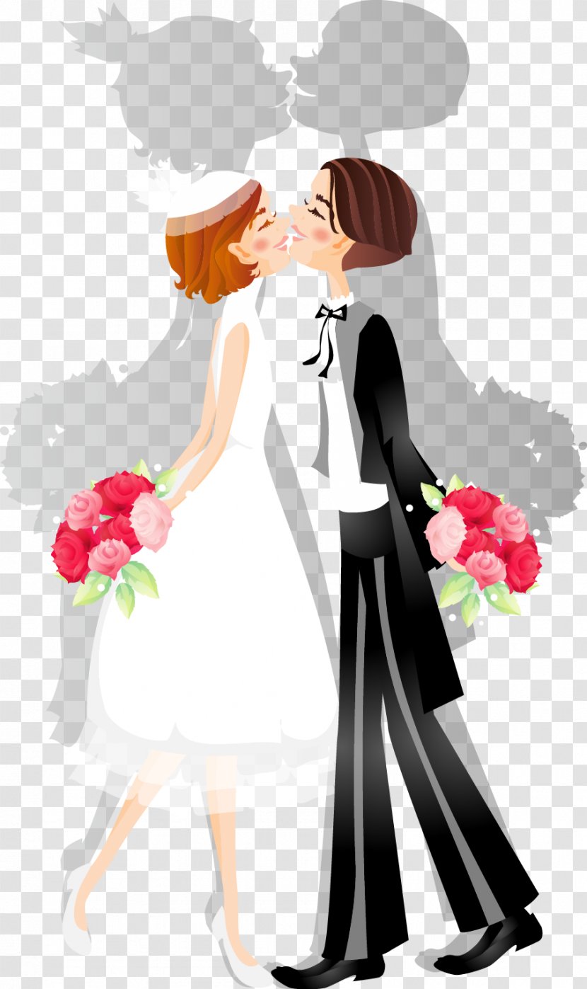 Bridegroom Wedding - Flower - Bride And Groom Transparent PNG