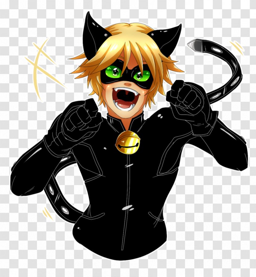 Adrien Agreste YouTube Art Black Cat Dark Cupid - Tree - Chat Transparent PNG