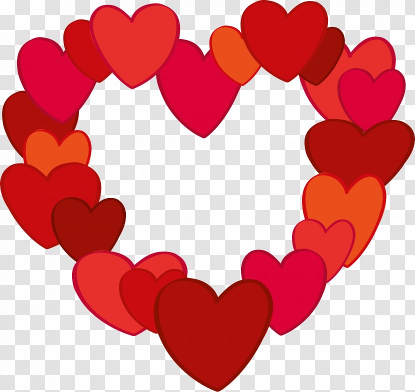 Red Heart Clip Art - Flower - Valentine Transparent PNG