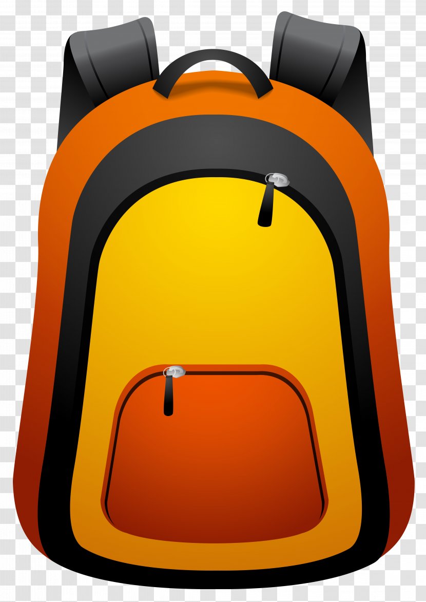 Backpack Thumbnail Clip Art - Orange Transparent PNG