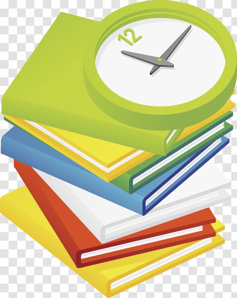 Timetable Clock - Yellow - Shape Transparent PNG