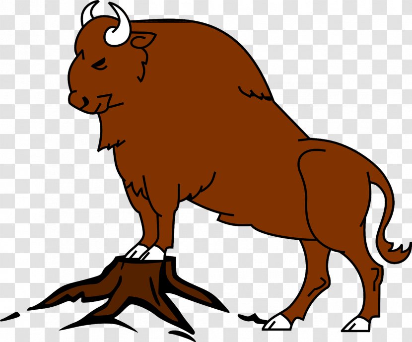 Domestic Yak Cattle American Bison Ox Water Buffalo - Mustang Horse - Ferocious Brown Bull Transparent PNG