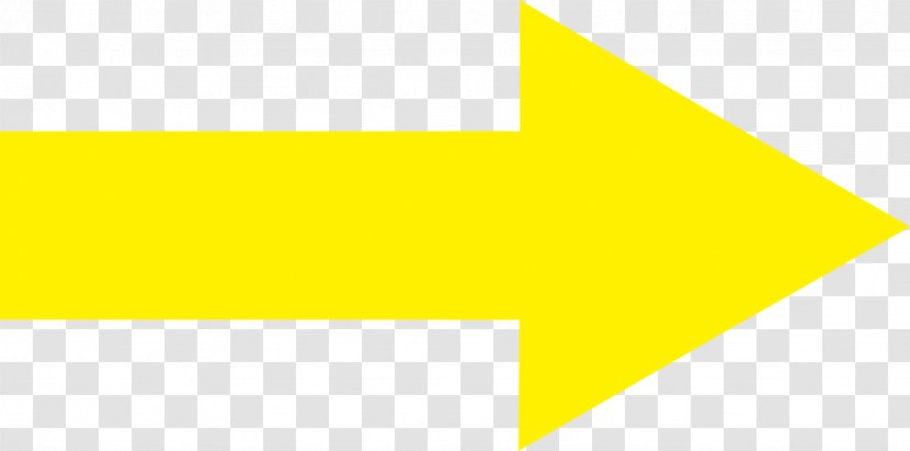 Area Angle Brand Pattern - Yellow - Arrow Right Transparent PNG